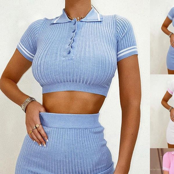 two piece set womens fashion summer knit solid slim fit crop skirt two piece outfits ropa de mujer, Gray
two piece set womens fashion summer knit solid slim fit crop skirt two piece outfits ropa de mujer, Gray
