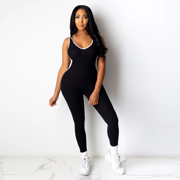 2021 new arrival skinny sleeveless with cap good quality shape bodycon women jumpsuit workout overalls for wholesale, Black;white
2021 new arrival skinny sleeveless with cap good quality shape bodycon women jumpsuit workout overalls for wholesale, Black;white
