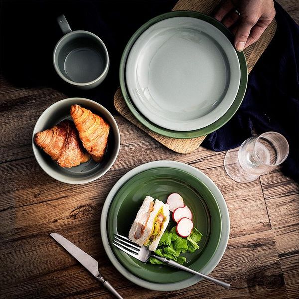 dishes & plates 2021 nordic retro green ceramic plate western home coffee cup bowl set el restaurant tableware
dishes & plates 2021 nordic retro green ceramic plate western home coffee cup bowl set el restaurant tableware