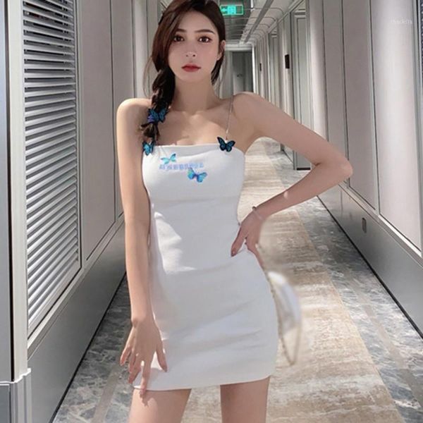 women summer butterfly print sleeveless dresses korean fashion women's clothing spaghetti strap dress casual, Black;gray
women summer butterfly print sleeveless dresses korean fashion women's clothing spaghetti strap dress casual, Black;gray