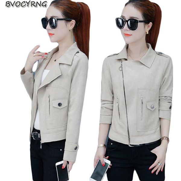 women's jackets solid color short coat female 2021 spring and autumn decoration wild jacket fashion high-end women coats k1573, Black;brown
women's jackets solid color short coat female 2021 spring and autumn decoration wild jacket fashion high-end women coats k1573, Black;brown