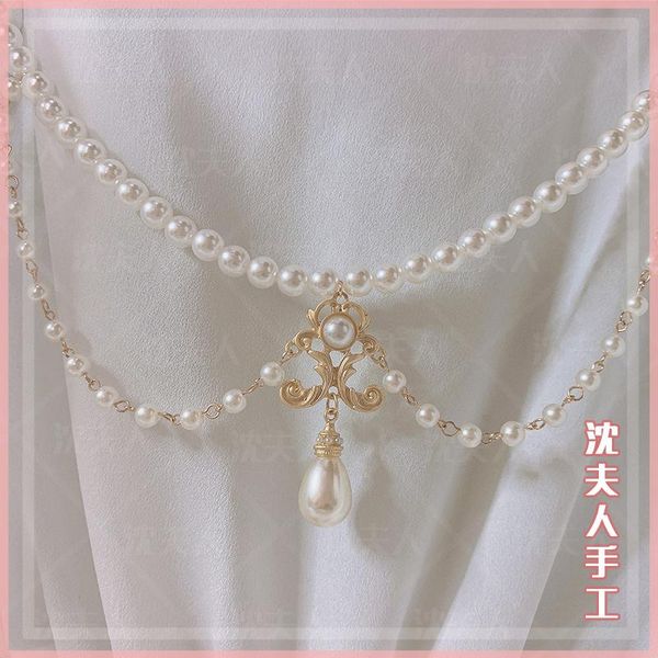 pendant necklaces lolita original handmade gorgeous pearl baroque necklace vintage court ornament accessories, Silver
pendant necklaces lolita original handmade gorgeous pearl baroque necklace vintage court ornament accessories, Silver