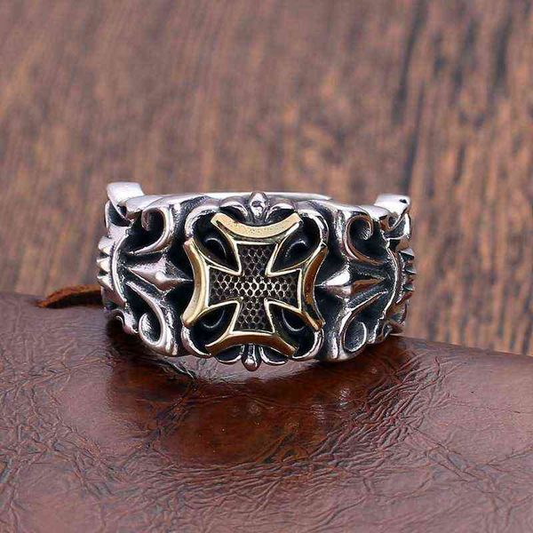 papas cross ship anchor men's ring men's open mouth personality fashion trend adjustable, Silver
papas cross ship anchor men's ring men's open mouth personality fashion trend adjustable, Silver