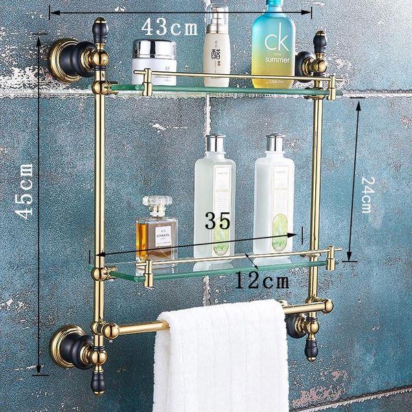european style black brass bathroom hardware pendant set glass shelf towel rack shampoo holder hair dryer holder
european style black brass bathroom hardware pendant set glass shelf towel rack shampoo holder hair dryer holder