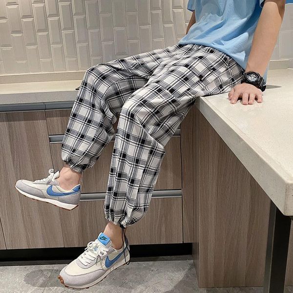men's pants 9-point plaid cotton women's large size couple summer autumn leisure tidal current sport streetwear the listing, Black
men's pants 9-point plaid cotton women's large size couple summer autumn leisure tidal current sport streetwear the listing, Black
