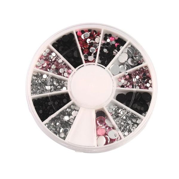 3d nail acrylic nail art decoration 4 sizes black white pink round wheel diy glitter rhinestones for charml selling, Silver;gold
3d nail acrylic nail art decoration 4 sizes black white pink round wheel diy glitter rhinestones for charml selling, Silver;gold