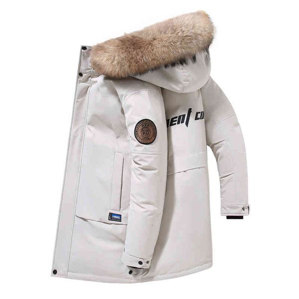 fur windproof jacket collar fashion men winter coats & parkas 90% white duck down jackets men's long warm outerwear, Black
fur windproof jacket collar fashion men winter coats & parkas 90% white duck down jackets men's long warm outerwear, Black
