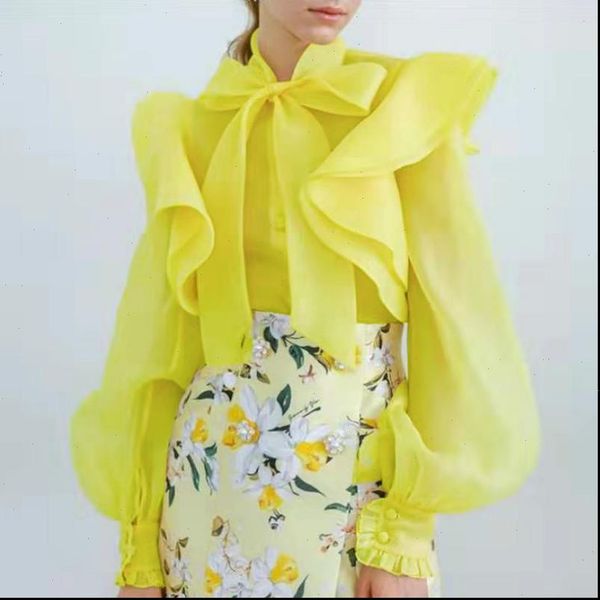 blouses shirts ruffles bowtie thin see through transparent with buttons long sleeves sheer bluas women spring summer new, White
blouses shirts ruffles bowtie thin see through transparent with buttons long sleeves sheer bluas women spring summer new, White