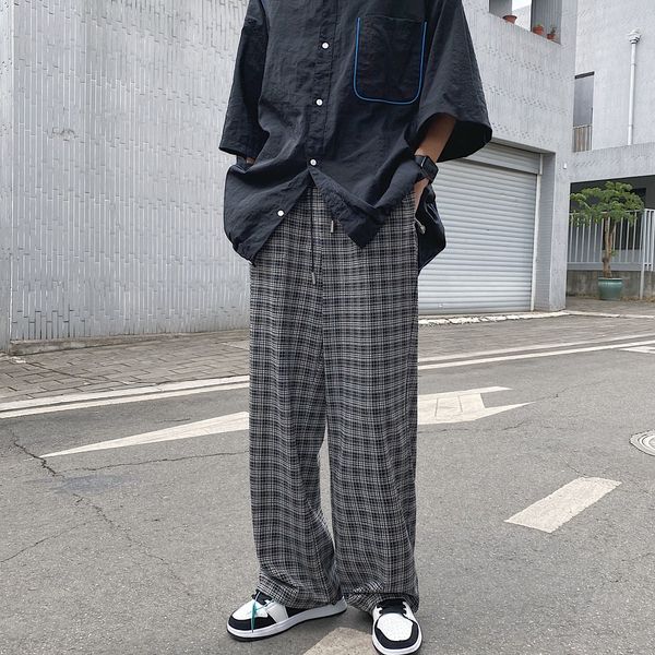 2021 new men's fashion plaid printing casual harem loose straight wide leg pants jogger sweatpants streetwear trousers nr1z, Black
2021 new men's fashion plaid printing casual harem loose straight wide leg pants jogger sweatpants streetwear trousers nr1z, Black