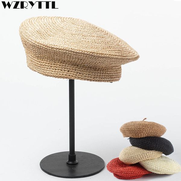 2021 new fashion berets adjustable women straw ladies flat solid cap french style hand hook papyrus beret hat ir4r, Blue;gray
2021 new fashion berets adjustable women straw ladies flat solid cap french style hand hook papyrus beret hat ir4r, Blue;gray