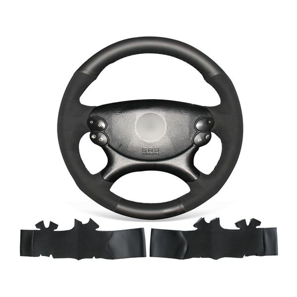 diy custom hand stitched soft black suede steering wheel cover for benz amg c209 c219 w211
diy custom hand stitched soft black suede steering wheel cover for benz amg c209 c219 w211