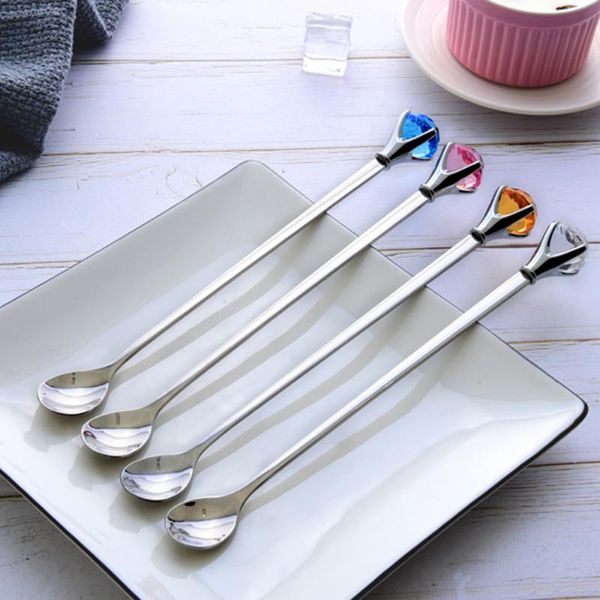 spoons stainless steel coffee spoon with long handle colorful scoops dessert tea stocked kitchen gadget tool 1pc
spoons stainless steel coffee spoon with long handle colorful scoops dessert tea stocked kitchen gadget tool 1pc