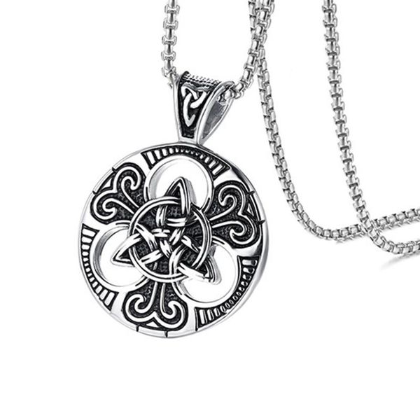 pendant necklaces ireland hollow concentric knot necklace stainless steel link chain for men retro jewelry charm gift, Silver
pendant necklaces ireland hollow concentric knot necklace stainless steel link chain for men retro jewelry charm gift, Silver