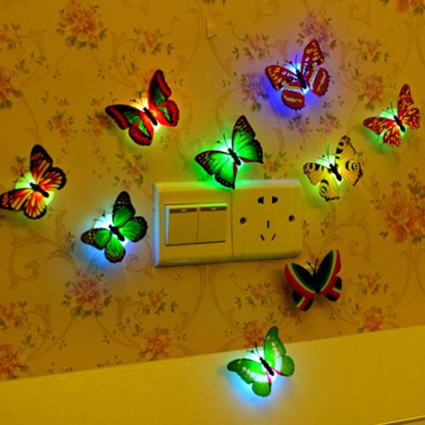 colorful led glow-in-the-dark butterfly nightlight can be pasted to simulate the glow-in-the-dark butterfly night market
colorful led glow-in-the-dark butterfly nightlight can be pasted to simulate the glow-in-the-dark butterfly night market