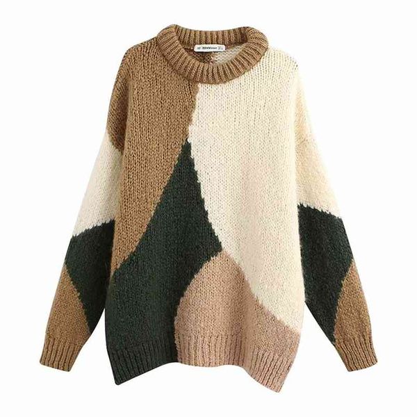 winter women's european and american fashion design sense contrast color stitching round neck loose long-sleeved sweater 210531, White
winter women's european and american fashion design sense contrast color stitching round neck loose long-sleeved sweater 210531, White