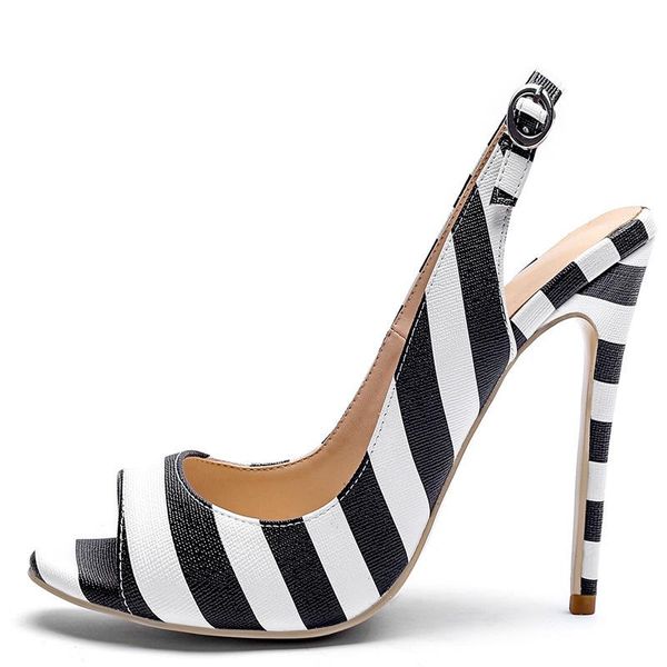 sandals heel go air hasp fish mouth fine, Black 
sandals heel go air hasp fish mouth fine, Black