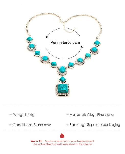 chokers -selling jewelry turquoise necklace retro diamond round geometric shape alloy, Golden;silver
chokers -selling jewelry turquoise necklace retro diamond round geometric shape alloy, Golden;silver