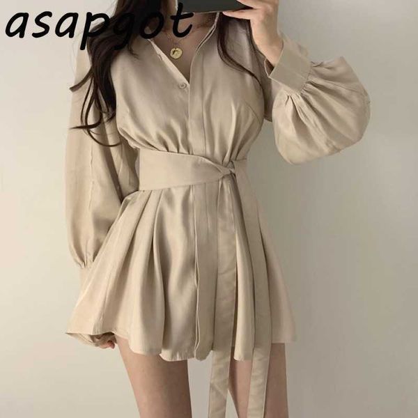 korean chic single breasted lapel long lantern sleeve women and blouse with sashes shirts wide legs shorts 2 piece set 210610, White
korean chic single breasted lapel long lantern sleeve women and blouse with sashes shirts wide legs shorts 2 piece set 210610, White