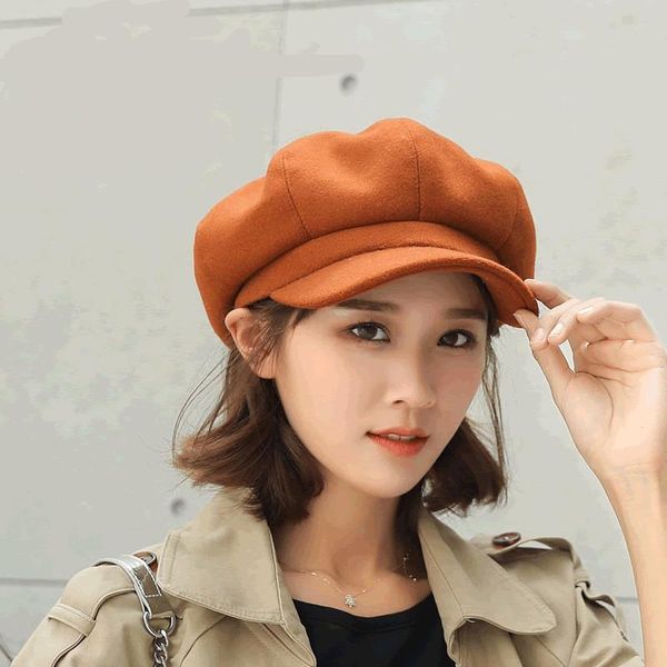 stingy brim hats brand woolen solid color octagonal hat women autumn and winter warmth beret men's casual painter, Blue;gray
stingy brim hats brand woolen solid color octagonal hat women autumn and winter warmth beret men's casual painter, Blue;gray