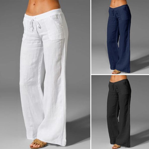 women's pants & capris celmia spring casual wide leg women elastic waist trouser fashion vintage cotton long palazzo oversized solid pa, Black;white
women's pants & capris celmia spring casual wide leg women elastic waist trouser fashion vintage cotton long palazzo oversized solid pa, Black;white
