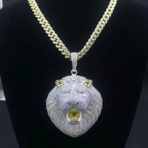 hip jewelry bling men out hop lion gold mens luxury designer necklace pendant chains chain pendants diamond rapper link cuban fashion i rhvo, Silver
hip jewelry bling men out hop lion gold mens luxury designer necklace pendant chains chain pendants diamond rapper link cuban fashion i rhvo, Silver