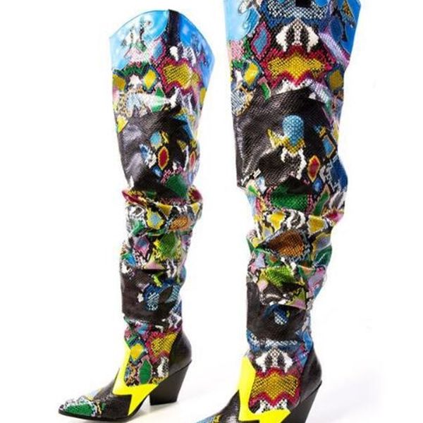 boots dipsloot woman pixels python loose on the knee boots pointed toe heels thick slither in tube high long shoes rc9m, Black
boots dipsloot woman pixels python loose on the knee boots pointed toe heels thick slither in tube high long shoes rc9m, Black