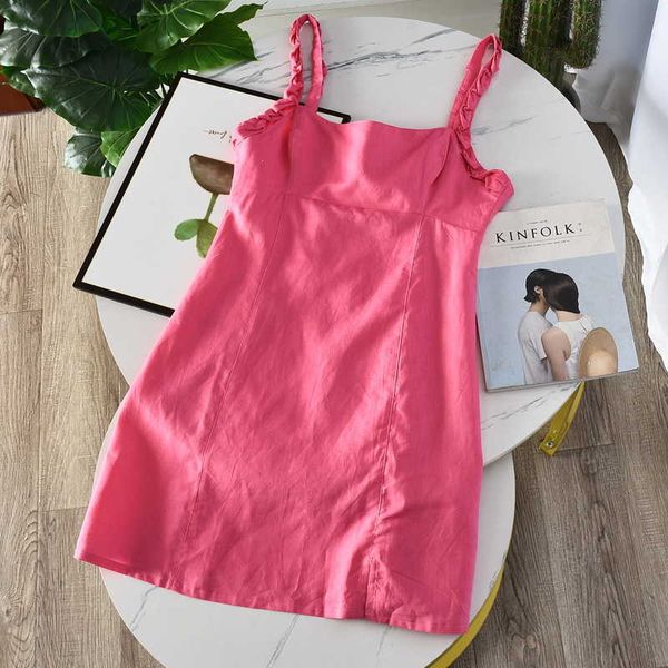 summer women's dress slim waist midi dress color linen sling split casual temperament dress women's simple fashion 210712, Black;gray
summer women's dress slim waist midi dress color linen sling split casual temperament dress women's simple fashion 210712, Black;gray