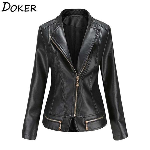 autumn winter faux leather jackets women long sleeve plus size fashion pu coat female motorcycle jacket outwear 210603, Black;brown
autumn winter faux leather jackets women long sleeve plus size fashion pu coat female motorcycle jacket outwear 210603, Black;brown