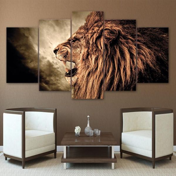 other home decor 5 panel canvas art print wall howling lion paintings for living room poster frame unframed
other home decor 5 panel canvas art print wall howling lion paintings for living room poster frame unframed