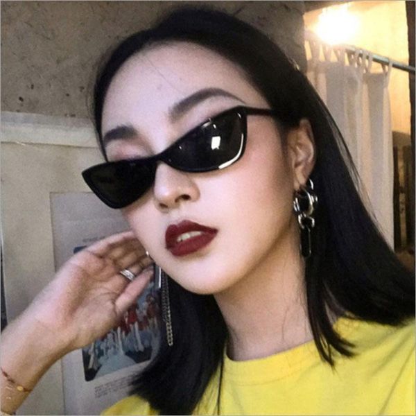 sunglasses 2021 vintage cat eye women fashion brand designer small frame sun glasses for classic colorful shades uv400, White;black
sunglasses 2021 vintage cat eye women fashion brand designer small frame sun glasses for classic colorful shades uv400, White;black