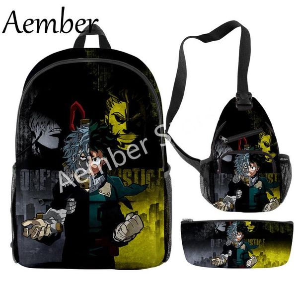 school bags shigaraki tomura 3d printed mochila backpack three-piece suit men and females casual chest bag pencil case
school bags shigaraki tomura 3d printed mochila backpack three-piece suit men and females casual chest bag pencil case
