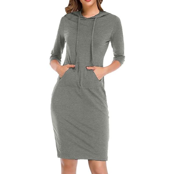 casual dresses 2021 women long sleeve midi dress bodycon solid leisure hooded slim hip gray pockets clothes vestido mujer, Black;gray
casual dresses 2021 women long sleeve midi dress bodycon solid leisure hooded slim hip gray pockets clothes vestido mujer, Black;gray