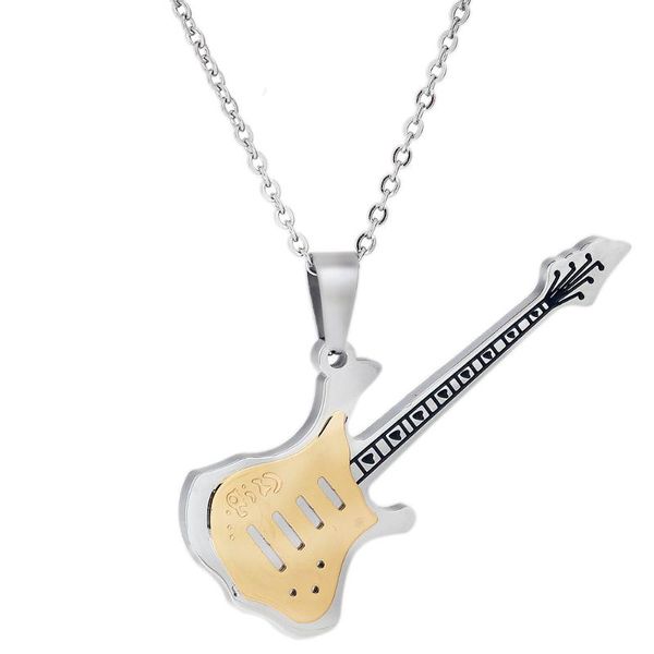 pendant necklaces rock punk music charm guitar necklace men male collar stainless steel gold silver color jewelry bijoux drop
pendant necklaces rock punk music charm guitar necklace men male collar stainless steel gold silver color jewelry bijoux drop