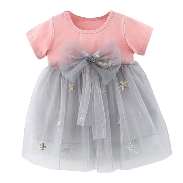 girl's dresses summer baby kids girls dress o-neck short sleeve bowknot lace printed splicing gauze tutu children princess clothes, Red;yellow
girl's dresses summer baby kids girls dress o-neck short sleeve bowknot lace printed splicing gauze tutu children princess clothes, Red;yellow