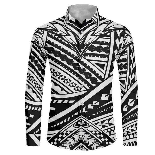 men's dress shirts hycool tribal tattoos print samoan black men shirt polynesian long sleeve for custom logo wedding clothing, White;black
men's dress shirts hycool tribal tattoos print samoan black men shirt polynesian long sleeve for custom logo wedding clothing, White;black