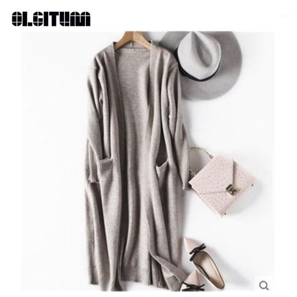 fashion 2021 knitted cardigan autumn winter style long sleeve loose thick female sweaters coat sw7911, White;black
fashion 2021 knitted cardigan autumn winter style long sleeve loose thick female sweaters coat sw7911, White;black