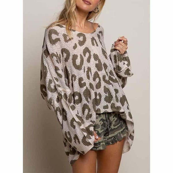 women's t-shirt "leopard print sweater pullover hooded knitted spring autumn loose and versatile comfortable ", White
women's t-shirt "leopard print sweater pullover hooded knitted spring autumn loose and versatile comfortable ", White
