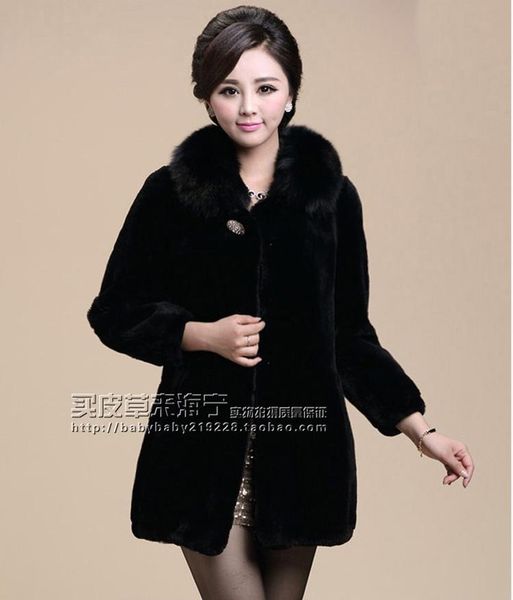 women's fur & faux vetement 2021 winter autumn mink long coat femme jackets artificial fake outwear zm27, Black
women's fur & faux vetement 2021 winter autumn mink long coat femme jackets artificial fake outwear zm27, Black