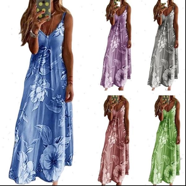spaghetti strap sleeveless flower print dress women tunic summer casual boho beach long dress female plus size 5xlrobe vestidos, Black;gray
spaghetti strap sleeveless flower print dress women tunic summer casual boho beach long dress female plus size 5xlrobe vestidos, Black;gray
