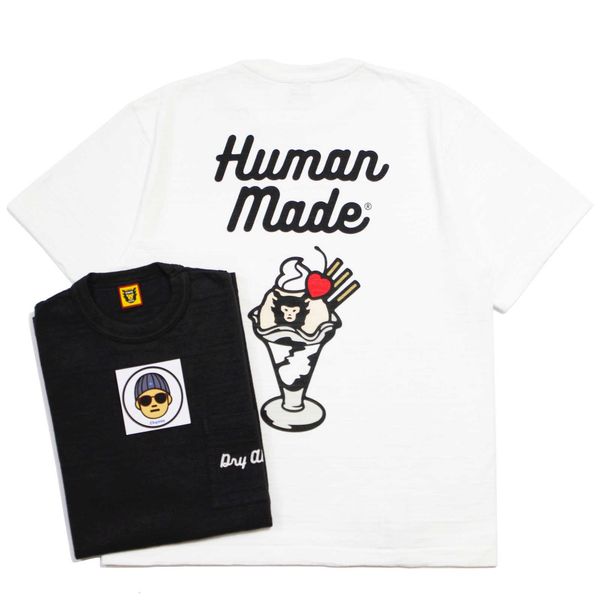 domestic human made pocket t-shirt ice cream slubby cotton short sleeve t-shirt 20ss, Black
domestic human made pocket t-shirt ice cream slubby cotton short sleeve t-shirt 20ss, Black