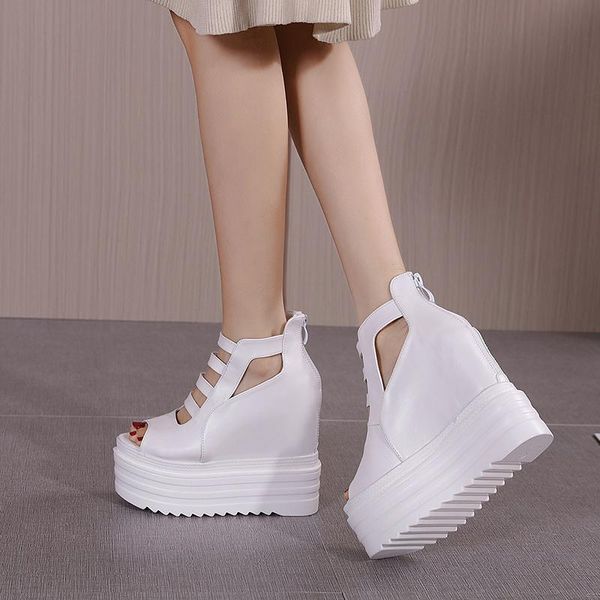dress shoes 14cm wedge high heel sandals women's platform all-match fashion heels fish mouth spring/summer, Black
dress shoes 14cm wedge high heel sandals women's platform all-match fashion heels fish mouth spring/summer, Black