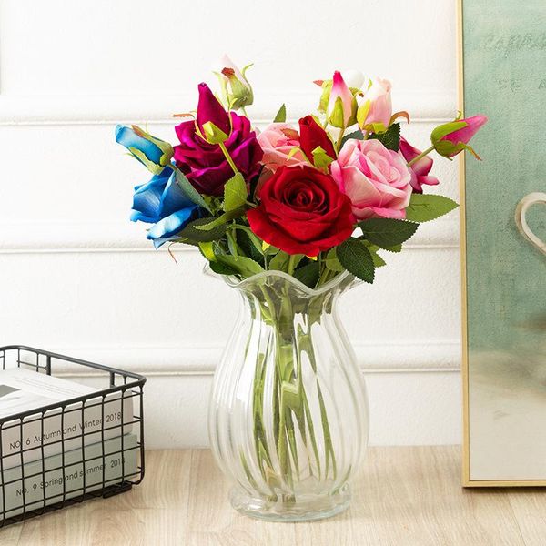 decorative flowers & wreaths 2pcs artificial bulgarian rose branch luxury european style romantic home bouquet valentine wedding party gift
decorative flowers & wreaths 2pcs artificial bulgarian rose branch luxury european style romantic home bouquet valentine wedding party gift