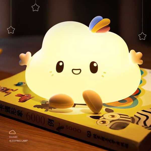 night lights soft silicone led light usb rechargeable color changing lamp cute cloud pat kids toys bedside sleeping
night lights soft silicone led light usb rechargeable color changing lamp cute cloud pat kids toys bedside sleeping
