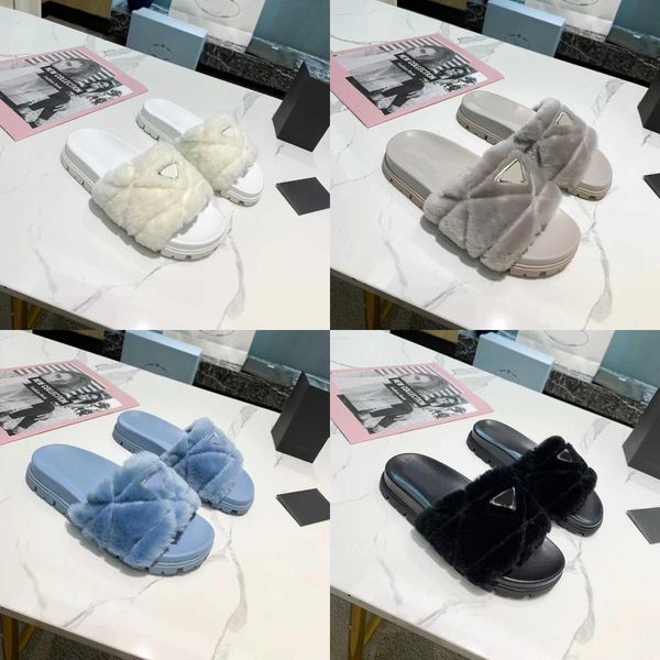 2021 designer women wool slippers solid color 1 1 plush embroidery p flip flop winter original rubber non-slip bottom cloudbust sheep, Black
2021 designer women wool slippers solid color 1 1 plush embroidery p flip flop winter original rubber non-slip bottom cloudbust sheep, Black