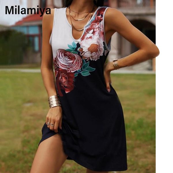 casual dresses women summer sleeveless floral printed ruffles loose boho short evening party beach sundress vestidos, Black;gray
casual dresses women summer sleeveless floral printed ruffles loose boho short evening party beach sundress vestidos, Black;gray