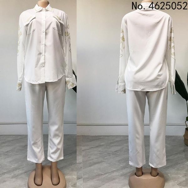 ethnic clothing office lady sequins blouse shirt two piece set women plus size sets long sleeve turn down collar pant suits 2021, Red
ethnic clothing office lady sequins blouse shirt two piece set women plus size sets long sleeve turn down collar pant suits 2021, Red