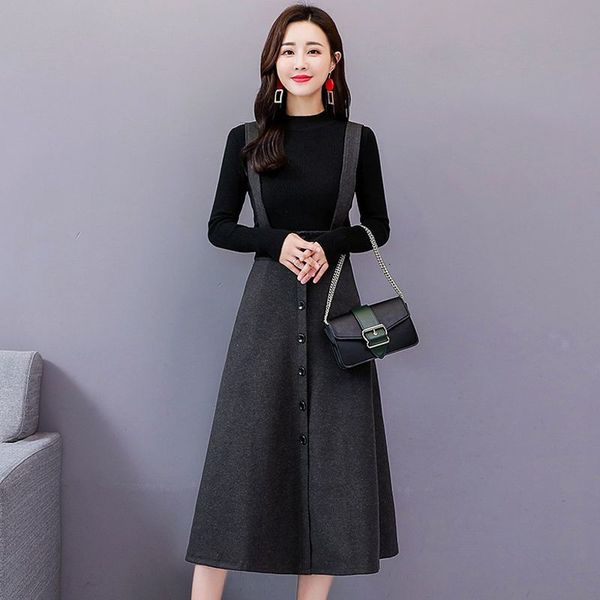 2021 new autumn women two piece set female knitted sweater + tracksuit ensemble femme vintage slim suit outfits clothing 89tcpn, Black;gray
2021 new autumn women two piece set female knitted sweater + tracksuit ensemble femme vintage slim suit outfits clothing 89tcpn, Black;gray