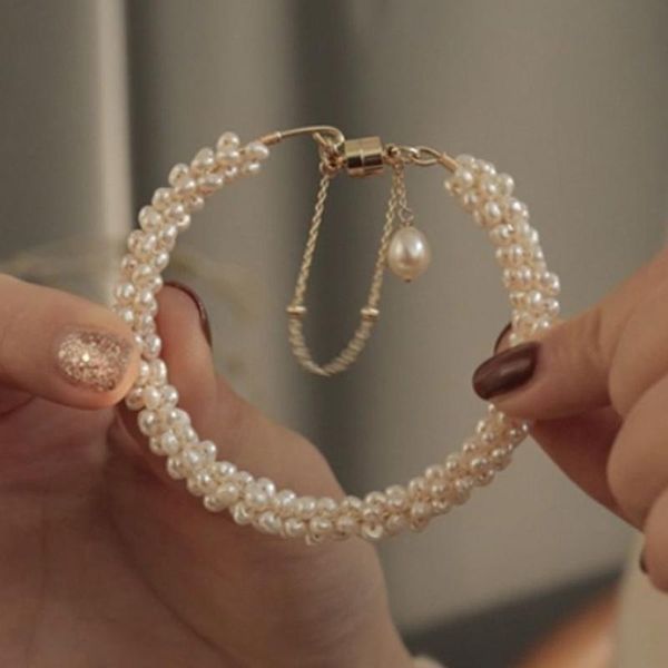 link, chain freshwater pearl bracelets on hand fashion simple magnet buckle temperament and personality for women, Black
link, chain freshwater pearl bracelets on hand fashion simple magnet buckle temperament and personality for women, Black