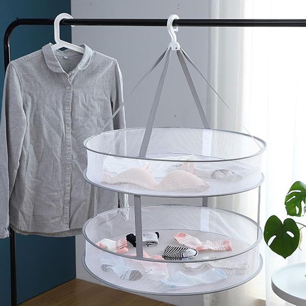 laundry storage & organization 1pc large double-layer cloth drying net windproof clothes basket breathable dry sock underwear rack hanger
laundry storage & organization 1pc large double-layer cloth drying net windproof clothes basket breathable dry sock underwear rack hanger