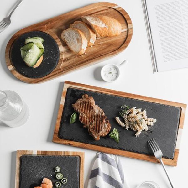 1pc solid wood tray western japanese style solid wood black slate plate snack tray kitchen tableware
1pc solid wood tray western japanese style solid wood black slate plate snack tray kitchen tableware